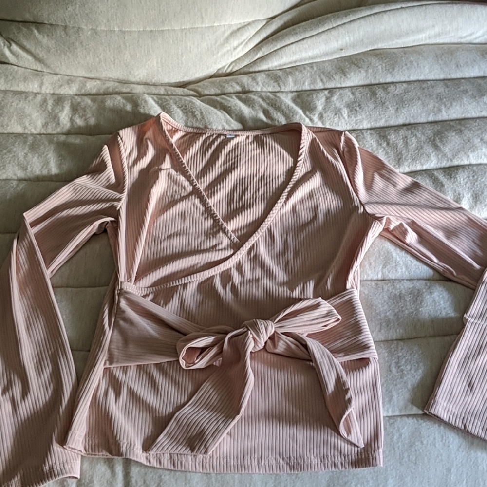 Cute long sleeve pink shirt